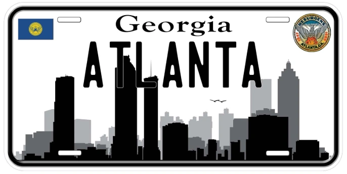 placas de atlanta Opciones de placas de atlanta